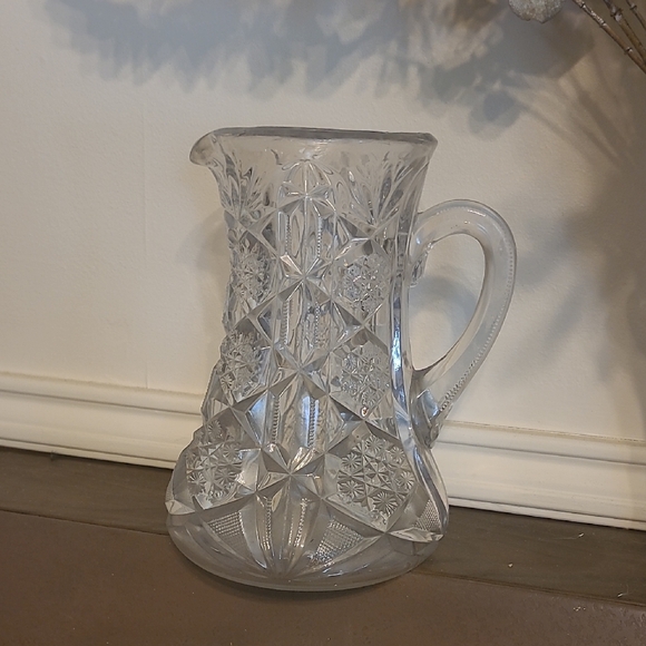 carnival glass Other - Elegant Crystal Water Pitcher